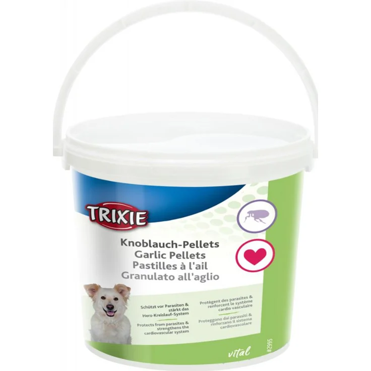 Trixie Knoblauch-Granulat für Hunde, Ergänzungsfuttermittel zur Unterstützung der Gesundheit, 3kg – Bild 1