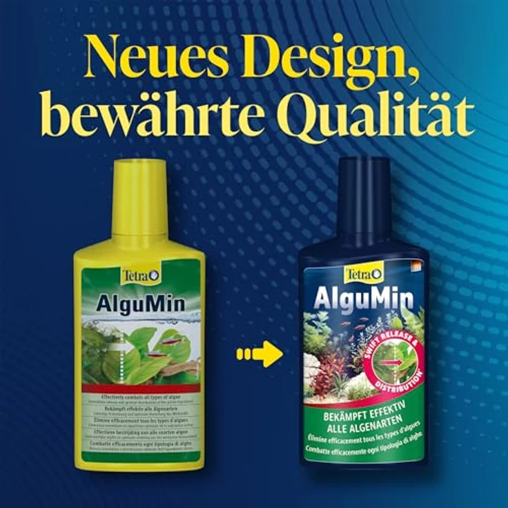 Tetra AlguMin, Algenbekämpfungsmittel zur effektiven Bekämpfung aller Algenarten, 100ml Flasche – Bild 2