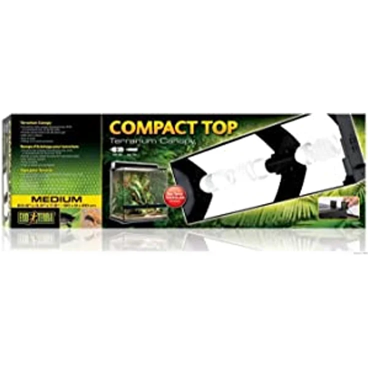 Exo Terra Compact Top, Terrarienabdeckung für 3 Lampen mit Reflektor, E27 Fassung, 60 x 9 x 20 cm – Bild 2