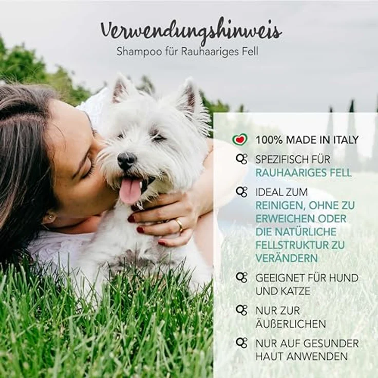 YUUP! - Shampoo für Hunde und Katzen raues Fell, 250 ml, reinigt gründlich ohne die Fellstruktur zu verändern, mit Aloe und natürlichen Extrakten – Bild 4