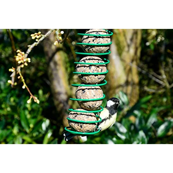 Dobar Meisenknödel, Vogelfutter-Set mit 100 Knödeln (8 kg), nahrhafte Fettmischung mit Erdnüssen und Sonnenblumenkernen – Bild 2