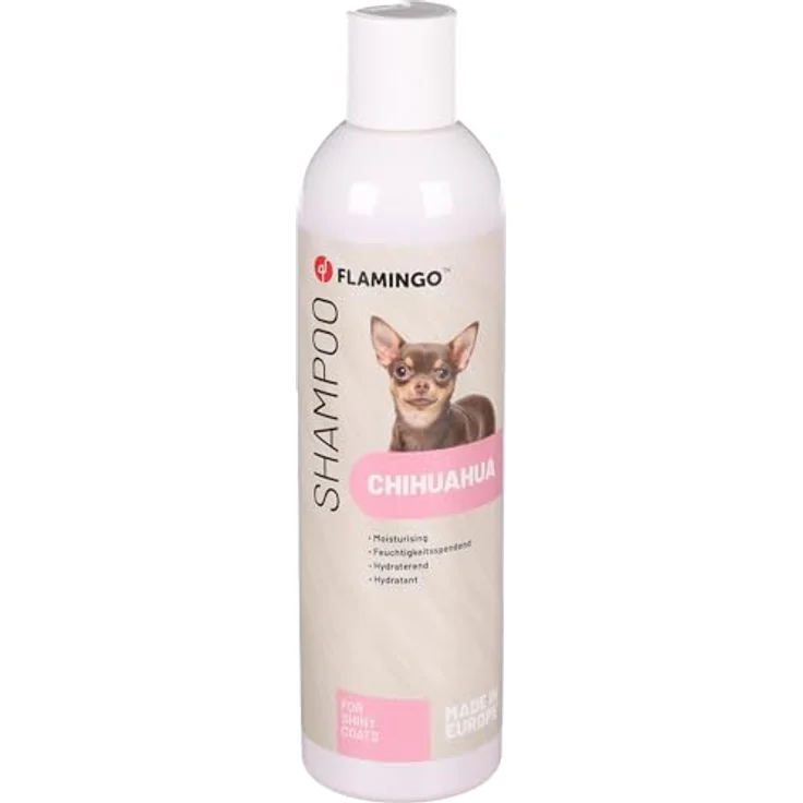 Flamingo Hundeshampoo für Chihuahua, feuchtigkeitsspendend mit natürlichem Glanz, 300 ml – Bild 2