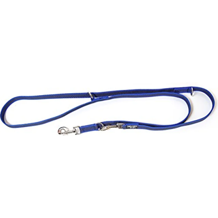 Julius-K9 Hundeleine Super Grip, doppelt verstellbar, blau – Bild 2