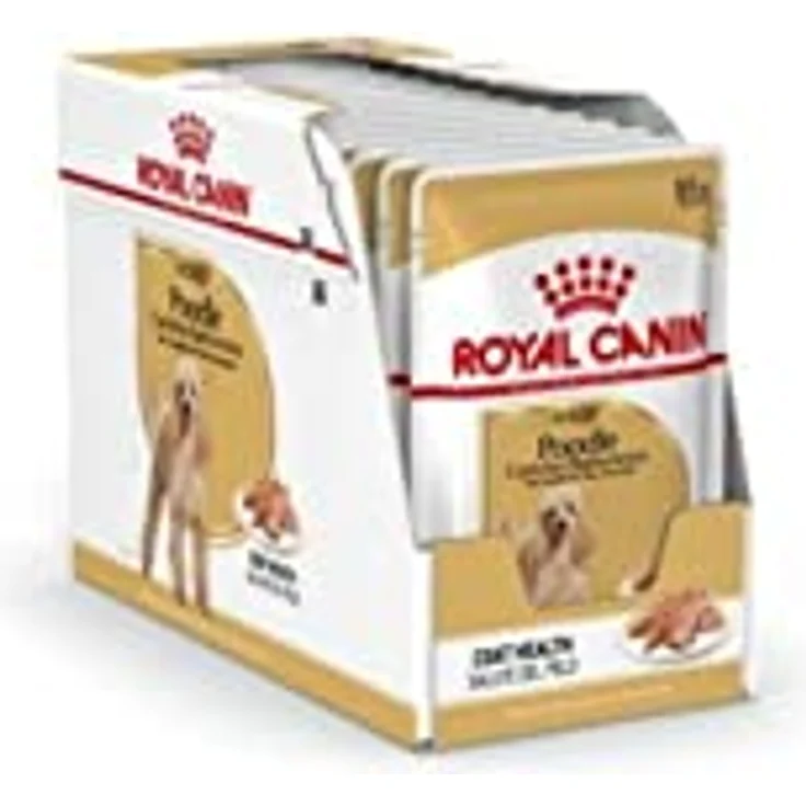 Royal Canin Poodle Adult, Nassfutter für Pudel Erwachsene & Senioren, 12 x 85g, Fellpflege & schmackhafte Konsistenz, für Hunde ab 10 Monaten – Bild 1