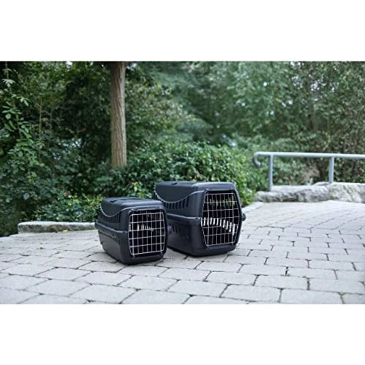 Kerbl 81333 Transportbox Expedion Metalltür 58x38x38cm, schwarz, 1.63 kg – Bild 3