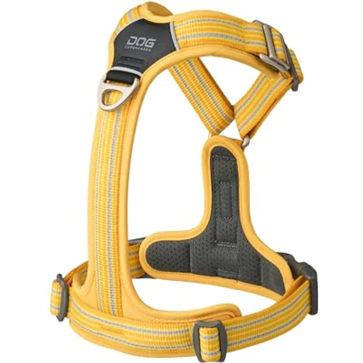 DOG Copenhagen Comfort Walk Air 3.0 Hundegeschirr, ergonomisches Geschirr mit zwei Leinenbefestigungen, Lemon, XL – Bild 2