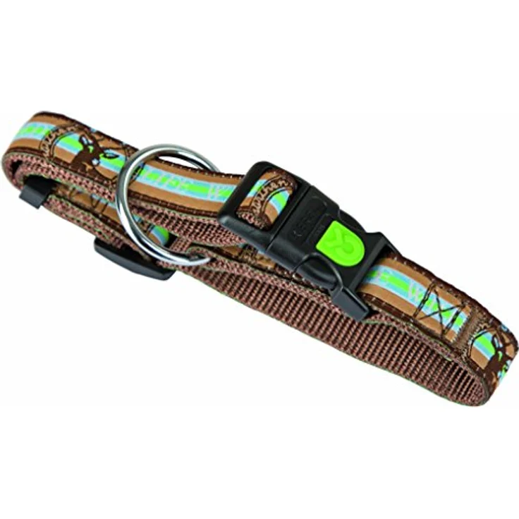 Kerbl 80264 Halsband Wild Life, braun, aus hochwertigem Nylongewebe mit stabilen Beschlägen, 45 x 65 cm, 25 mm – Bild 2