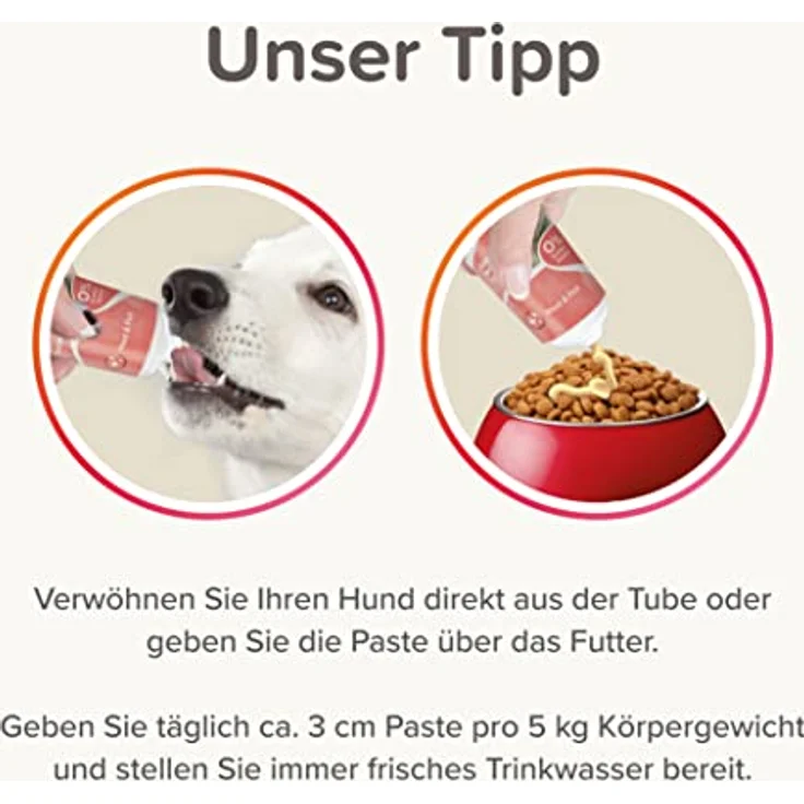 Beaphar Lachsöl Paste für Hunde, 250g - Getreidefrei, mit 20% atlantischem Lachsöl, fördert Fellgesundheit und Sehkraft, mit Huhn, Truthahn und Ente – Bild 5