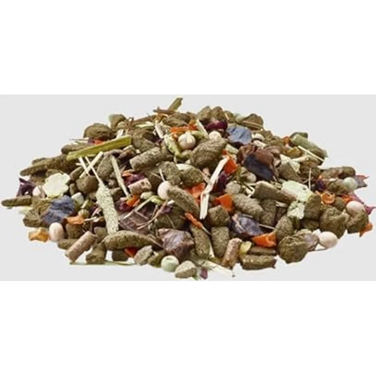 Versele-Laga Nature Cuni Junior, 700 g Alleinfuttermittel für (Zwerg) Kaninchen bis 8 Monate, nährstoffreiche Mischung aus Gemüse, Gräsern und Kräutern – Bild 3
