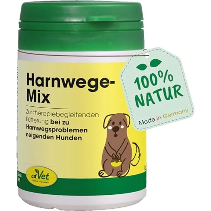 cdVet HarnwegeMix, Ergänzungsfuttermittel für Hunde und Katzen zur Unterstützung der Harnwege, 30 g Pulver