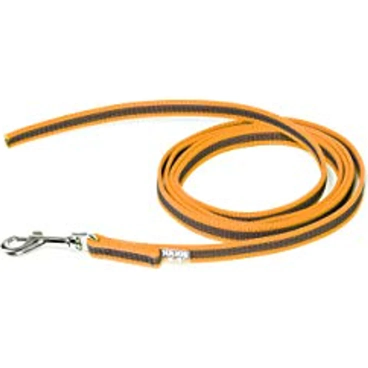 JULIUS K-9 IDC Color & Gray gumierte Leine, 14 mm x 2 m ohne Schlaufe, stark und widerstandsfähig, Orange-Grau – Bild 2