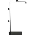 PawHut Reptilien Lampenständer, Verstellbarer Wärmelampenständer 95cm hoch mit stabiler Stahlbasis und 4 Drahtschlitzen