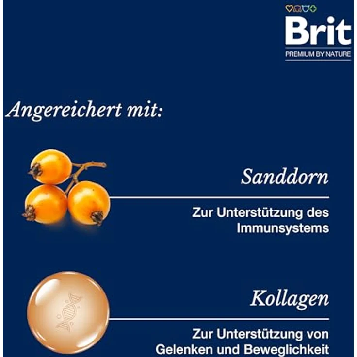 Brit Premium by Nature Dog halbfeuchte Snacks mit Lamm & Sanddorn, Hundeleckerlis für Verdauung & Immunsystem, 180 g – Bild 4