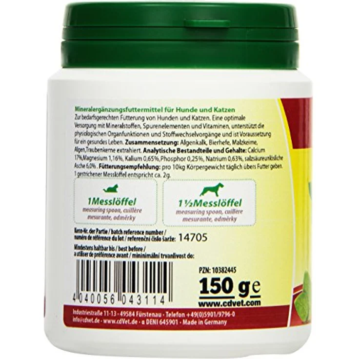 cdVet Fit-BARF MicroMineral 150g, Mineralstoff- und Vitaminzusatz für Hunde und Katzen – Bild 3
