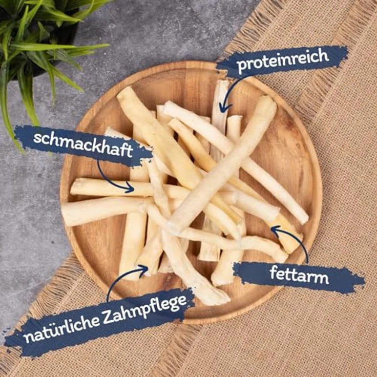 Lyra Pet® Ochsenschwanz weiß getrocknet, 10 kg Kausnack für Hunde, naturbelassen und proteinreich – Bild 2