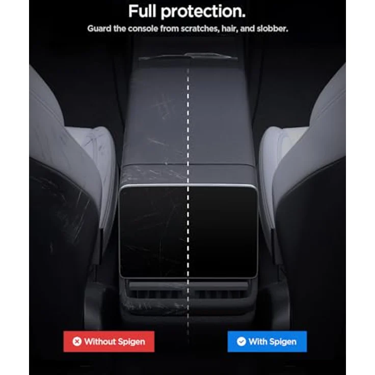 Spigen Hundegitter für Tesla Model Y/3/X/S, Tierbarriere mit Hartgitter & Haken, atmungsaktives Design, schwarz – Bild 5