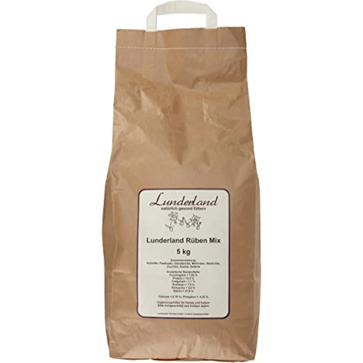 Lunderland Rübenmix 5 kg, Ergänzungsfuttermittel für Hunde und Katzen mit Kartoffel, Pastinake, Mohrrübe, Zucchini und Kürbis – Bild 1