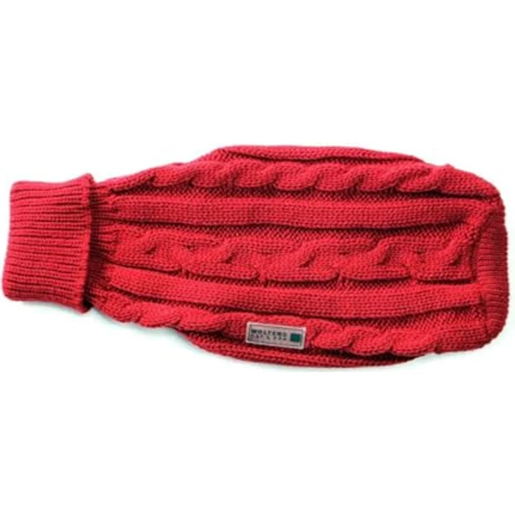 Wolters Strickpullover Zopf, Kuscheliger Hundepullover mit hohem Rollkragen für kleine bis mittelgroße Hunde, pflegeleicht und elastisch – Bild 2