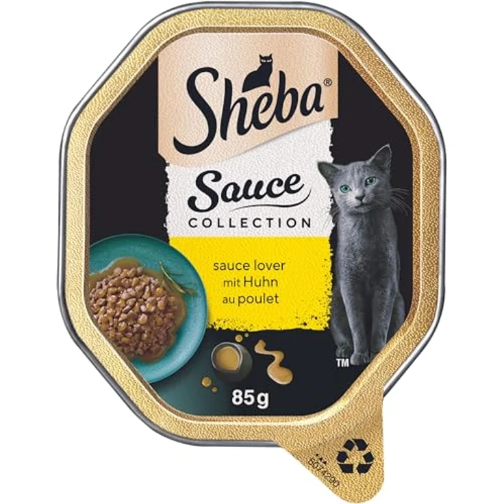 Sheba Sauce Collection, Nassfutter für Katzen in Schale mit Huhn, 2x11x85g, ohne künstliche Farb- und Konservierungsstoffe – Bild 2