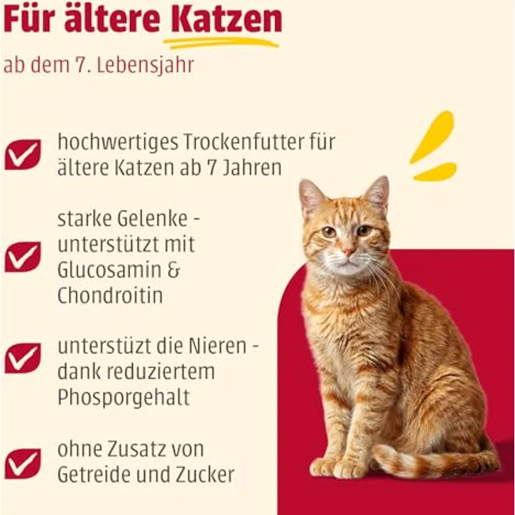 animonda Carny Katzen Trockenfutter Huhn + Rind, 10kg für Senior Katzen, ohne Zucker und Getreide, mit viel frischem Fleisch – Bild 3