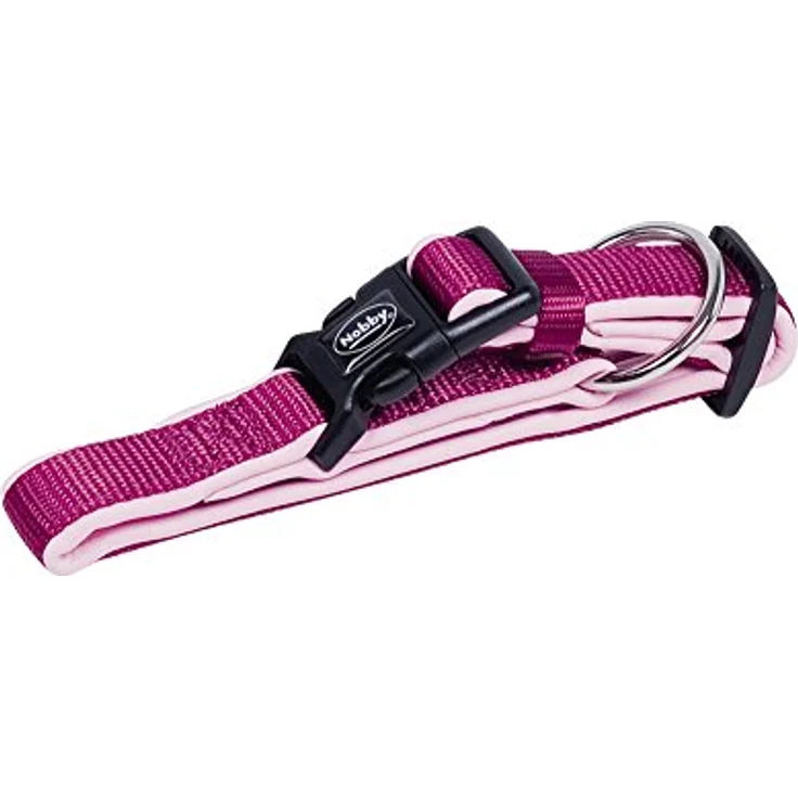 Nobby Halsband Classic Preno, himbeere / pink L: 40-55 cm, B: 25/35 mm, 1 Stück – Bild 2