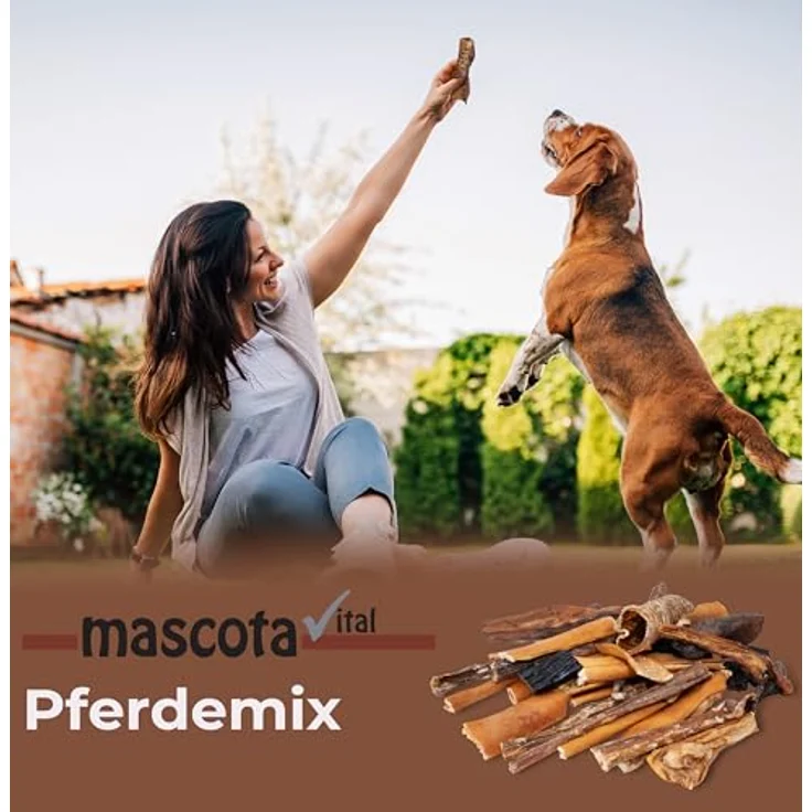 mascota vital Pferde-Mix 300g, 100% Pferd, schonend getrocknet, proteinreich und fettarm, ideal für ernährungssensible Hunde – Bild 2