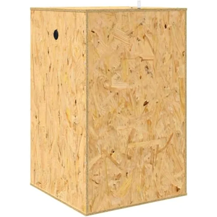 vidaXL Terrarium 50 x 50 x 80 cm, braun, aus OSB mit Thermometer für Reptilien und Amphibien, langlebig und vielseitig – Bild 8