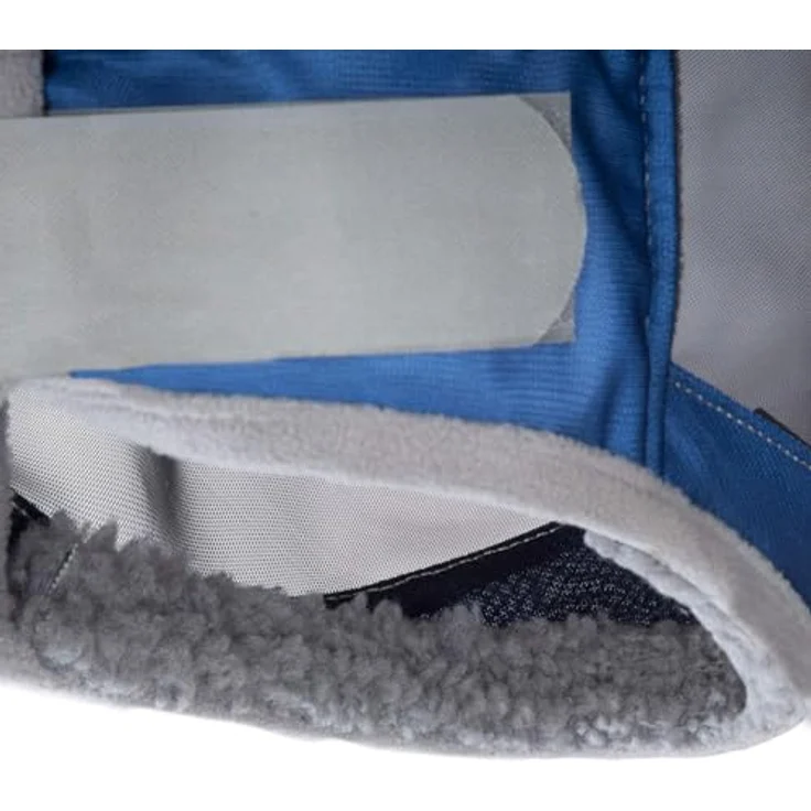 Harrison Howard CareMaster Pro Luminous Pferde Fliegenmaske, UV-Schutz mit Fleece-Polsterung und Ohrenschutz, Marineblau, Größe M – Bild 4