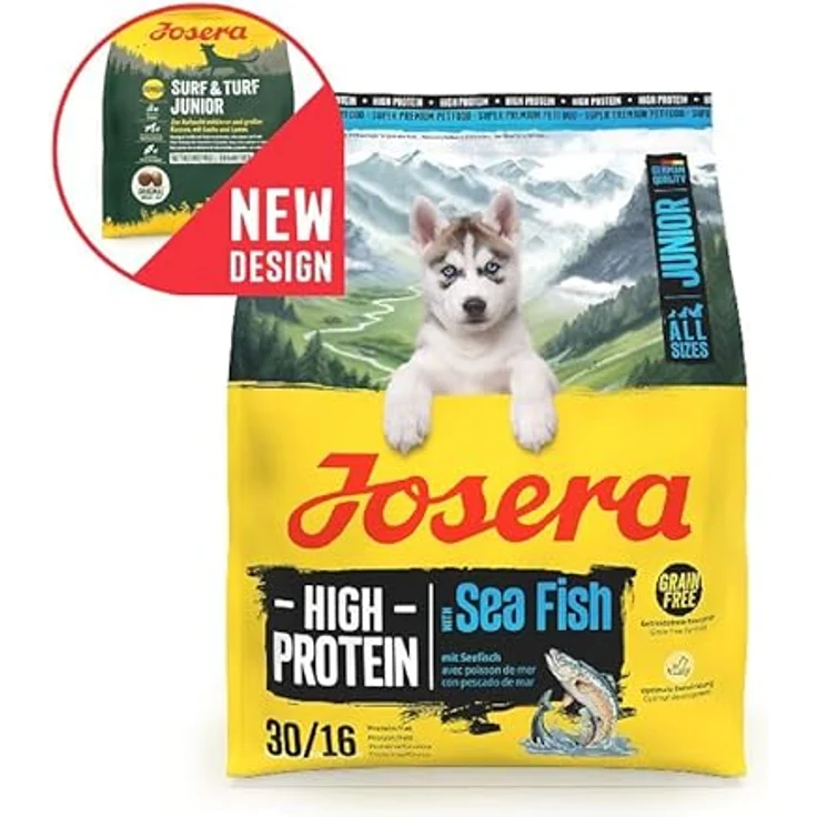 Josera High Protein Junior Sea Fish, Trockenfutter für junge Hunde, getreidefrei, 900 g – Bild 2