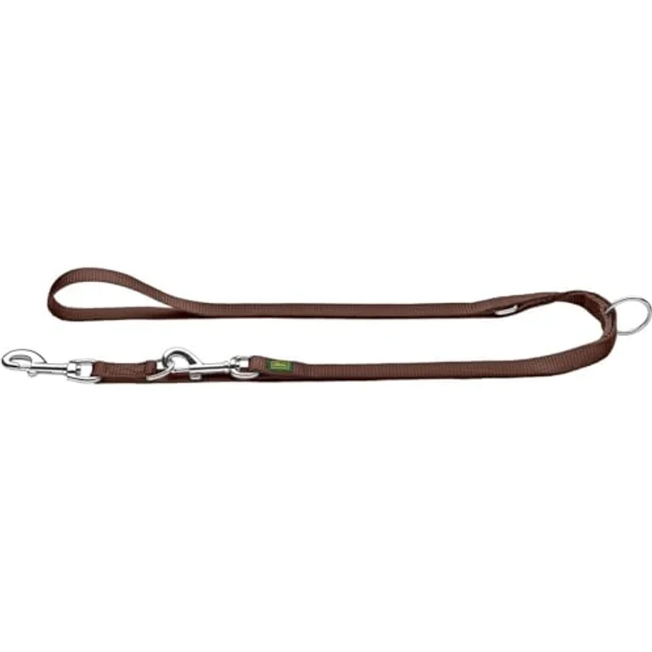 Hunter Hunde-Leine verstellbar Nylon braun 25-200 – Bild 2