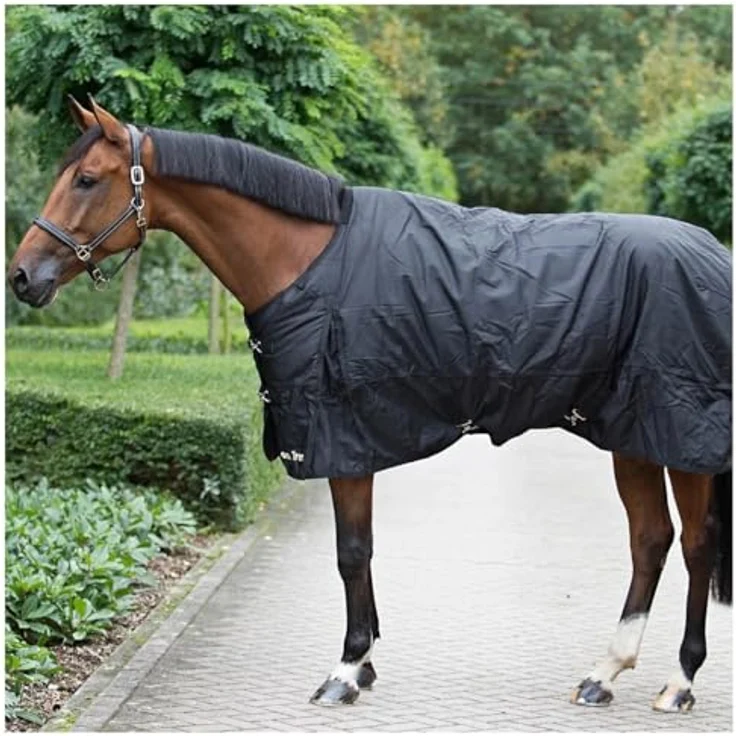 Back on Track Regendecke, wasserdicht und atmungsaktiv, schwarz, Größe 155 – Bild 4