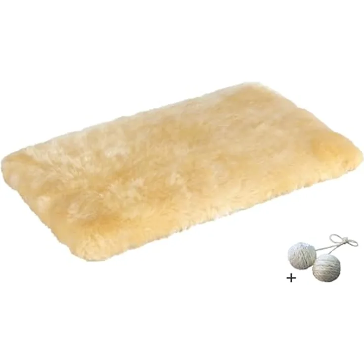 Rohrschneider Fensterliege, gepolstert für Katzen, inklusive Gratis-Spielball, beige