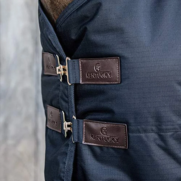 Kentucky Winterdecke All Weather, wasserdicht, Classic navy, 155-6'9, 50g Füllung, 600D Ripstop-Gewebe mit Schwanzklappe – Bild 5