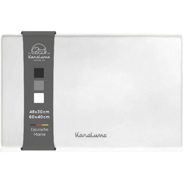 KaraLuna Premium Silikon Napfunterlage 60 x 40 cm, transparent, rutschfest und wasserfest, ideal für Hunde und Katzen