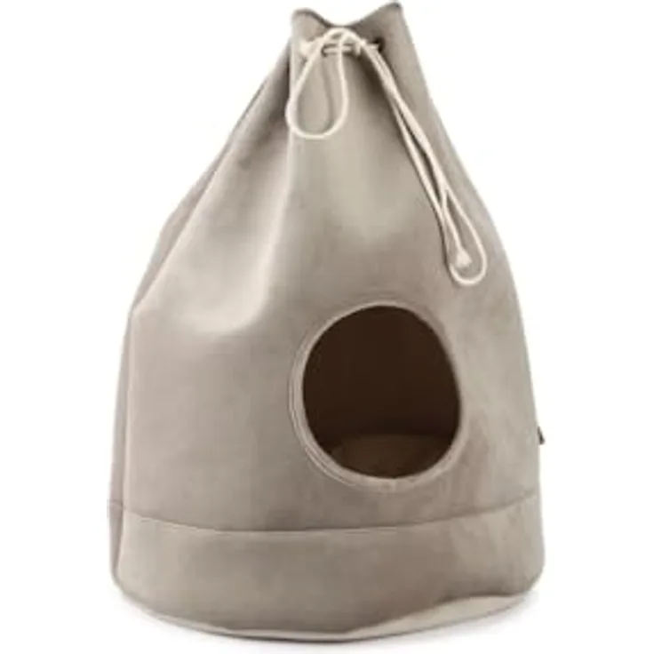 Designed by Lotte Vilar, Katzenbett + Hundebett im Beutel-Design, waschbares Kissen bei 30°C