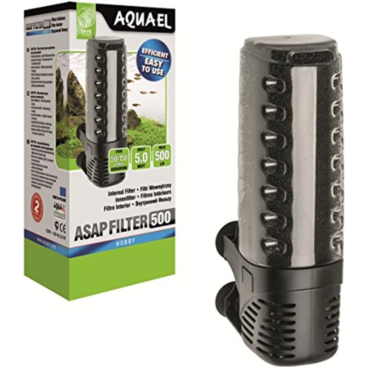 Aquael Filter ASAP 300, leistungsstarker Aquarienfilter mit einfachem Design, 1 Stück – Bild 2