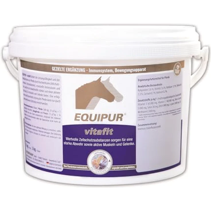Equipur vitafit, Pferdefutter 3 kg für starke Abwehrkräfte mit Vitamin E, C, Beta-Carotin, Zink und Selen – Bild 1