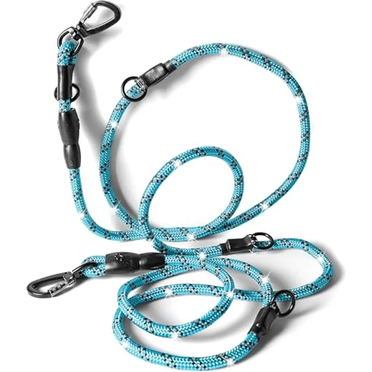 rootsnoot verstellbare Hundeleine 200 cm lang, 4-fach verstellbar, für kleine Hunde bis 5 kg, leicht und robust