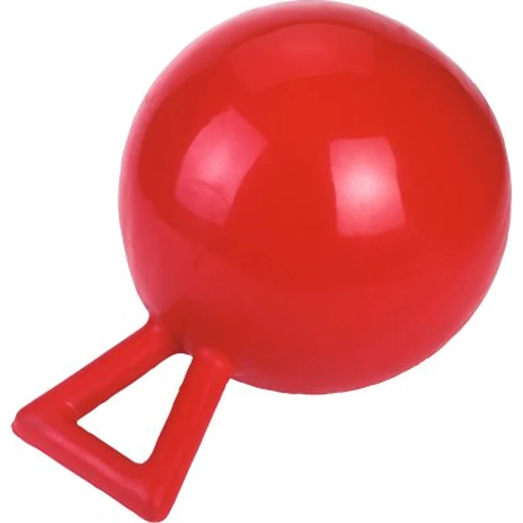 Covalliero Pferdespielball, robustes Tier-Beschäftigungsspielzeug mit 25 cm Durchmesser, aufpumpbar – Bild 3