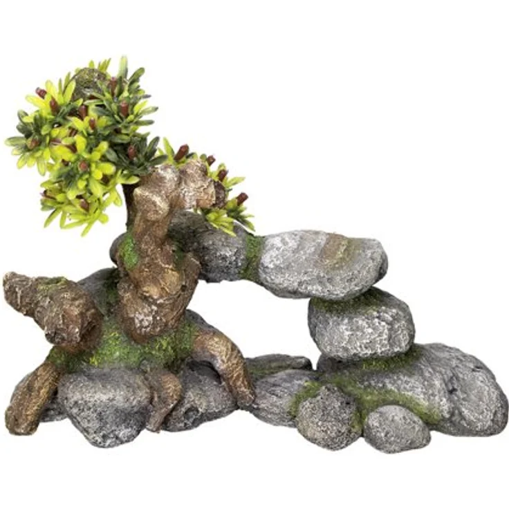 Nobby Aqua Ornaments Bonsai, ungiftige Aquarien-Dekoration für biologisches Gleichgewicht, robuste Farbe