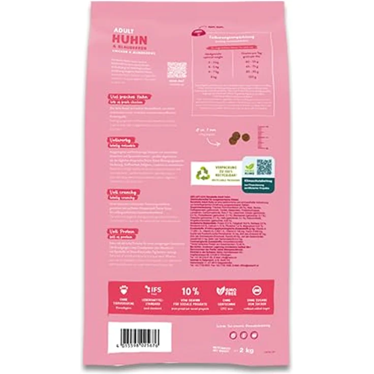Sanabelle Trockenfutter Katze Adult Huhn, 2 kg - Hoher Fleischanteil, leicht verdaulich, reich an Proteinen, ohne Zucker und künstliche Zusatzstoffe – Bild 2