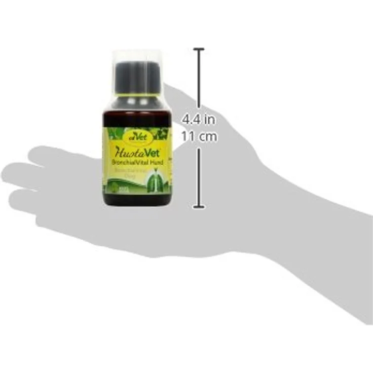 cdVet BronchialVital 100 ml, Flüssiges Ergänzungsfuttermittel zur Unterstützung der Atemwege und Immunabwehr für Hunde und Katzen, 81,7 % natürliche Inhaltsstoffe aus kontrolliertem biologischen Anbau – Bild 4
