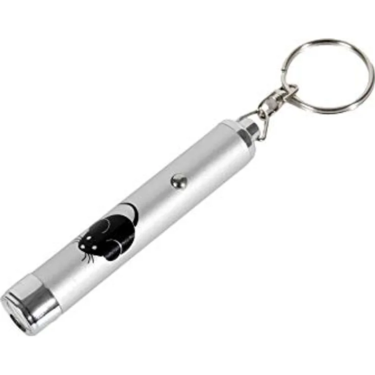 Karlie Tier-Beschäftigungsspielzeug LED-Pointer mit Maus-Motiv, interaktives Spielzeug für Katzen und Hunde