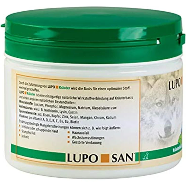 Luposan Kräuterpulver, Hunde Nahrungsergänzungsmittel zur Verbesserung der Nährstoffaufnahme, 300g – Bild 2