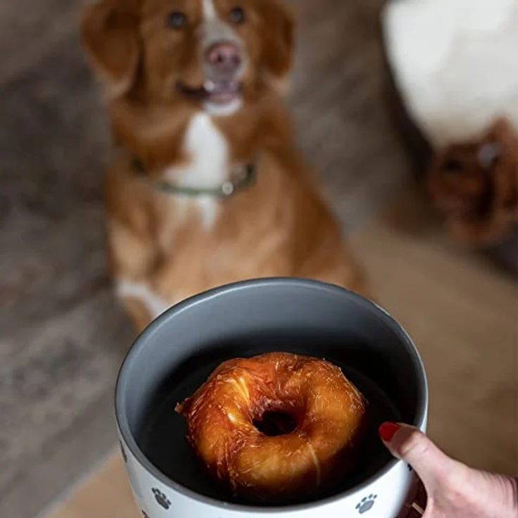 Nobby STARSNACK Barbecue Chicken Donut, Hundefutter-Snack aus 58% Hähnchenfleisch und 37% Rinderhaut, Ø 5 cm, 5 Stück (ca. 110 g) – Bild 5