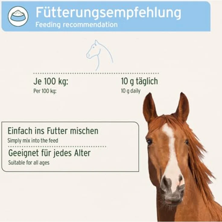 AniForte Reine Bierhefe für Pferde 2,5kg - Pferde Bierhefe Pulver mit B-Vitaminen für vitale Haut und glänzendes Fell, unterstützt die Verdauung – Bild 5