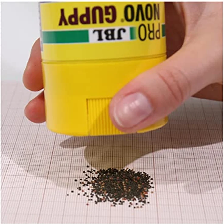 JBL PRONOVO GUPPY GRANO, Hauptfutter-Granulat für Guppys und Lebendgebärende, 100 ml, mit Klickdosierer, präbiotisch, hohe Akzeptanz – Bild 3