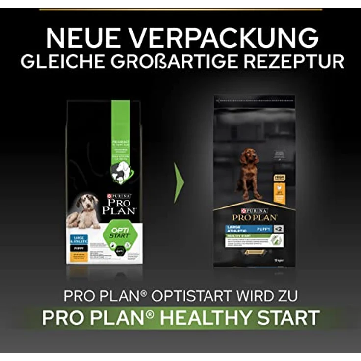 PRO PLAN Puppy Large Athletic Healthy Start Huhn, Hundefutter für Welpen großer Rassen, 12 kg – Bild 2
