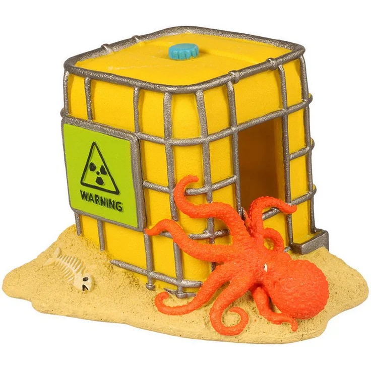 EBI Aquariendeko Aqua Della, leuchtender IBC-Behälter für Süß- und Meerwasseraquarien, 14,5x11,5x11cm, giftfrei und pH-neutral