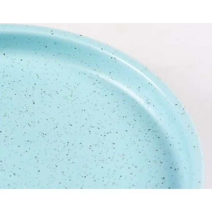 DUVO+ Futternapf Fressschale Stone Speckle, tierische Fressschale aus Keramik, spülmaschinenfest, 150 ml, türkis – Bild 3